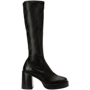 Tony Bianco Tibby Black Venice/Black Venezia Calf Boots - 5.5 - Black Venic